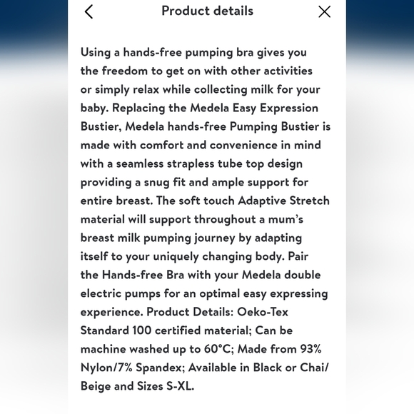 Medela Hands Free Pumping Bustier - Picture 10 of 16